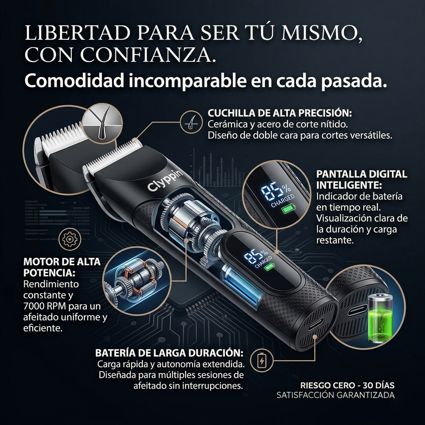 Afeitadora Masculina Impermeable